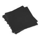 Polypropylene Floor Tile 400 x 400mm - Black Treadplate - Pack of 9 | Pipe Manufacturers Ltd..