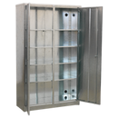Galvanized Steel Floor Cabinet 4 Shelf Extra Wide | Pipe Manufacturers Ltd..