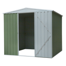 Galvanized Steel Shed Green 2.3 x 2.3 x 2.2m | Pipe Manufacturers Ltd..