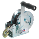 Geared Hand Winch 540kg Capacity with Webbing Strap | Pipe Manufacturers Ltd..