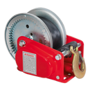 Geared Hand Winch with Brake & Webbing 900kg Capacity | Pipe Manufacturers Ltd..