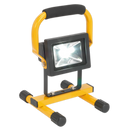 Cordless COB LED Floodlight with Wall Bracket 10W Lithium-ion Rechargeable | Pipe Manufacturers Ltd..