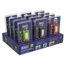 Rechargeable Head Torch Auto Sensor Black 2W COB LED Display Box of 12 | Pipe Manufacturers Ltd..