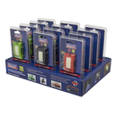 Rechargeable Head Torch Auto Sensor Black 2W COB LED Display Box of 12 | Pipe Manufacturers Ltd..