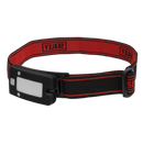 Rechargeable Head Torch 2W COB LED Auto Sensor Black | Pipe Manufacturers Ltd..