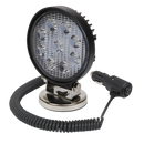 Round Work Light with Magnetic Base 27W LED | Pipe Manufacturers Ltd..