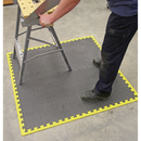 Interlocking EVA Foam Workshop Mat Set 1240 x 1825mm with Hi-Vis Edges | Pipe Manufacturers Ltd..