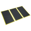 Interlocking EVA Foam Workshop Mat Set 1240 x 1825mm with Hi-Vis Edges | Pipe Manufacturers Ltd..