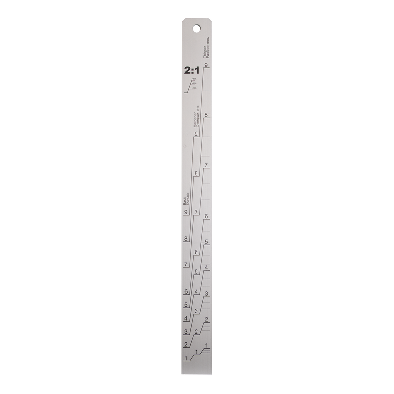 Aluminium Paint Measuring Stick 2:1/4:1 | Pipe Manufacturers Ltd..