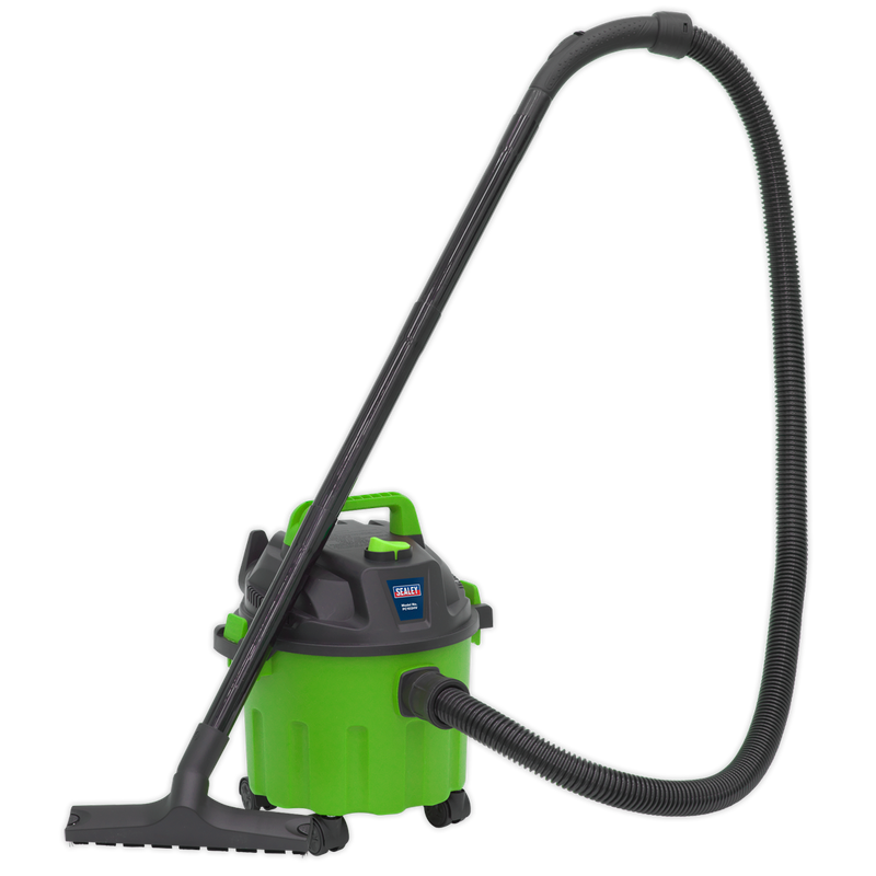 Vacuum Cleaner Wet & Dry 10L 1000W/230V - Hi-Vis Green | Pipe Manufacturers Ltd..