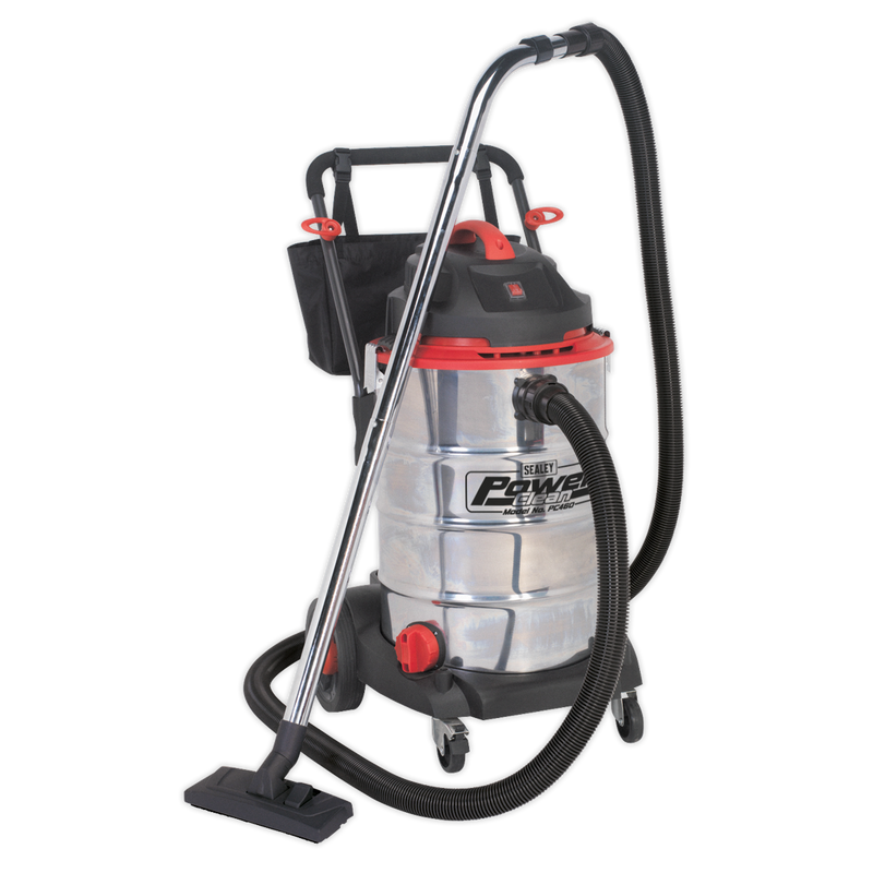Vacuum Cleaner Wet & Dry 60L Stainless Drum 1600W/230V | Pipe Manufacturers Ltd..