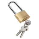 Brass Body Padlock Long Shackle 40mm | Pipe Manufacturers Ltd..