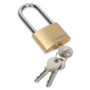 Brass Body Padlock Long Shackle 50mm | Pipe Manufacturers Ltd..