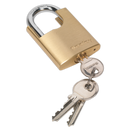 Brass Body Padlock Shrouded Shackle 50mm | Pipe Manufacturers Ltd..
