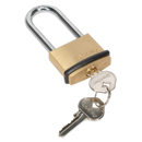 Brass Body Padlock Long Shackle 40mm | Pipe Manufacturers Ltd..