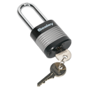 Zinc Coated Steel Body Padlock Long Shackle 44mm | Pipe Manufacturers Ltd..