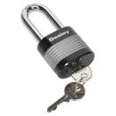 Zinc Coated Steel Body Padlock Long Shackle 50mm | Pipe Manufacturers Ltd..