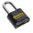 Steel Body Combination Padlock Long Shackle 62mm | Pipe Manufacturers Ltd..
