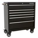 Rollcab 6 Drawer 930mm Heavy-Duty Black | Pipe Manufacturers Ltd..