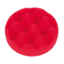 Buffing & Polishing Foam Head Hook-and-Loop ¯80 x 25mm Red/Ultra Soft | Pipe Manufacturers Ltd..