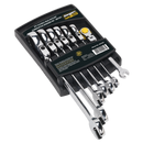 Flexi-Head Ratchet Combination Spanner Set 7pc Metric | Pipe Manufacturers Ltd..