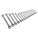 Combination Ratchet Spanner Set 17pc Metric | Pipe Manufacturers Ltd..