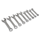Stubby Combination Spanner Set 9pc - Metric | Pipe Manufacturers Ltd..