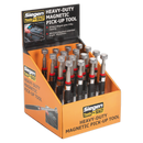 Heavy-Duty Magnetic Pick-Up Tool 3.6kg Capacity Display Box of 16 | Pipe Manufacturers Ltd..