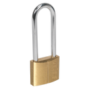 Brass Body Padlock with Brass Cylinder Long Shackle 40mm | Pipe Manufacturers Ltd..