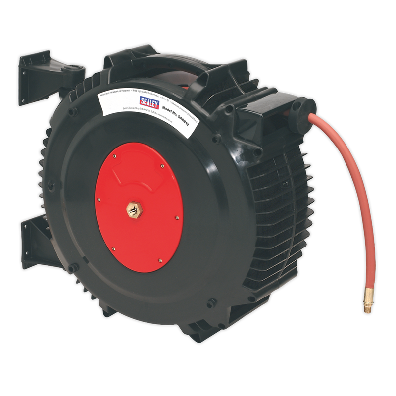 Retractable Air Hose Reel 15m ¯13mm ID Rubber Hose | Pipe Manufacturers Ltd..
