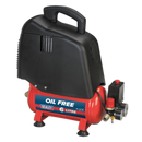 Compressor 6L Belt Drive 1.5hp Oil Free | Pipe Manufacturers Ltd..