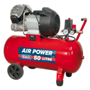 Compressor 50L V-Twin Direct Drive 3hp | Pipe Manufacturers Ltd..