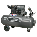 Compressor 200L Belt Drive 3hp with Front Control Panel | Pipe Manufacturers Ltd..