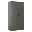 Floor Cabinet 4 Shelf plus Hanging Rail 2 Door | Pipe Manufacturers Ltd..