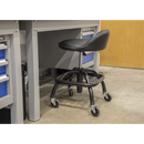 Creeper Stool Pneumatic with Adjustable Height Swivel Seat & Back Rest | Pipe Manufacturers Ltd..