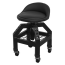 Creeper Stool Pneumatic with Adjustable Height Swivel Seat & Back Rest | Pipe Manufacturers Ltd..