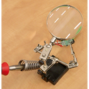 Mini Robot Soldering Stand with Magnifier & Iron Holder | Pipe Manufacturers Ltd..