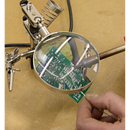 Mini Robot Soldering Stand with Magnifier & Iron Holder | Pipe Manufacturers Ltd..