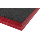Easy Peel Shadow Foam Red/Black 1200 x 550 x 50mm | Pipe Manufacturers Ltd..