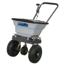 Stainless Steel Broadcast Salt Spreader 37kg Walk Behind | Pipe Manufacturers Ltd..