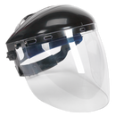 Deluxe Brow Guard with Aspherical Polycarbonate Full Face Shield | Pipe Manufacturers Ltd..