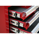 Topchest 5 Drawer with Ball Bearing Slides - Black | Pipe Manufacturers Ltd..