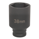 Impact Socket 38mm Deep 1/2"Sq Drive | Pipe Manufacturers Ltd..