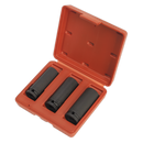 Impact Socket Set 3pc Deep 1/2"Sq Drive | Pipe Manufacturers Ltd..