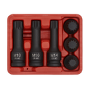 Impact Spline Socket Bit Set 6pc 1/2"Sq Drive | Pipe Manufacturers Ltd..