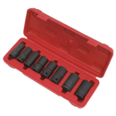 Locking Wheel Nut Removal Set 8pc 1/2"Sq Drive | Pipe Manufacturers Ltd..