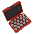 Locking Wheel Nut Key Set 20pc - Vauxhall-A | Pipe Manufacturers Ltd..