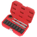 Locking Wheel Nut Removal Set 10pc | Pipe Manufacturers Ltd..
