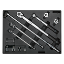 Tool Tray with Ratchet, Torque Wrench, Breaker Bar & Socket Adaptor Set 13pc | Pipe Manufacturers Ltd..