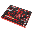 Tool Tray with Hacksaw, Hammers & Punches 13pc | Pipe Manufacturers Ltd..